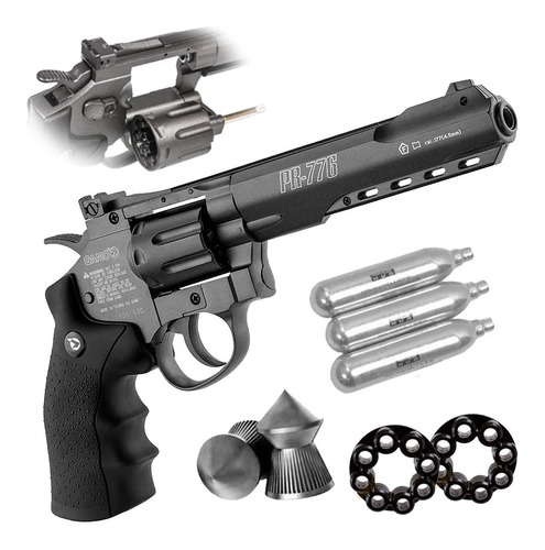 Revolver Aire Comprimido Pistola Co2 Gamo Pr-776 Full Metal