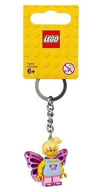 Lego Llavero De Chica Mariposa Butterfly Key Chain 853795