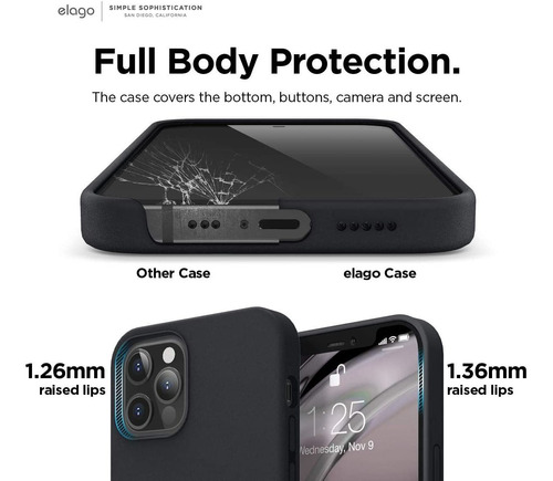 Elago - Funda De Silicona Para Celular iPhone 12 / iPhone 12