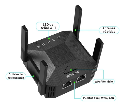 Que distancia alcanza online un repetidor wifi