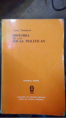 Libro Historia De Las Ideas Políticas     Jean Touchard