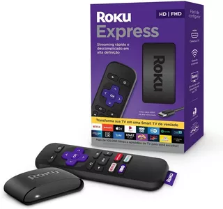 Roku Express Streaming Player Full Hd Hdmi Usb Com Controle