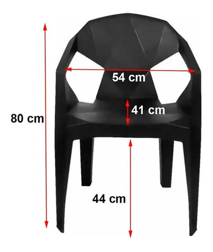 Kit Mesa Quadrada Monobloco Preto Com 4 Cadeiras Futurista