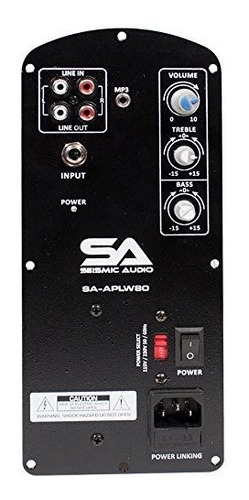 Amplificador - Sãsmica Audio Sa-aplw80 120 Watt Clase Ab Amp