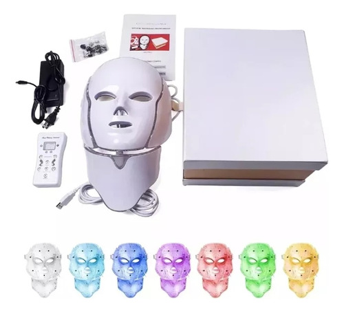 7 Colores Para Máscara Led Facial De Terapia Con Luz Led JUTANG 127V