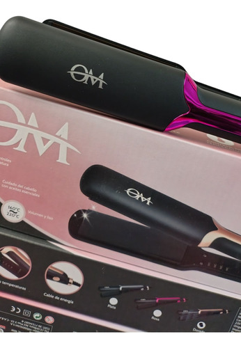 Planchita De Pelo Om Deluxe 40w Rosa