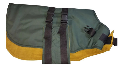 Capa Impermeable,doble Polar Para Perros Hasta 55 Largo Lomo