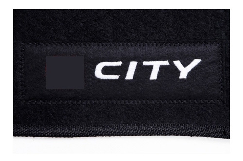 Imagem 5 de 9 de Tapete De Pelo Carpete Preto Para Honda City 2009 A 2014