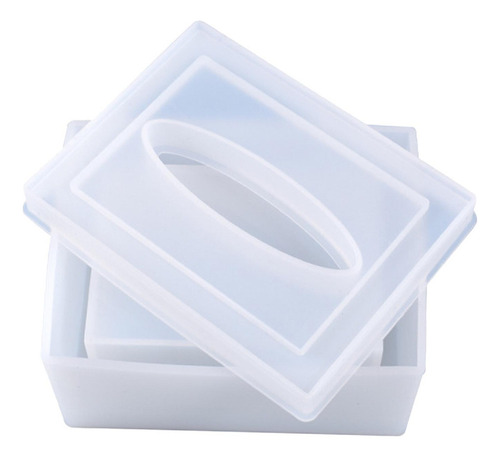 Diy Silicona Epoxi Resina Molde Tejido Caja Soporte Molde