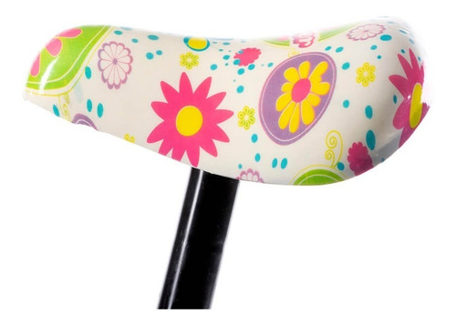 Imagen 8 de 8 de Asiento Para Bicicleta Infantil Rodada 12 Street Flower