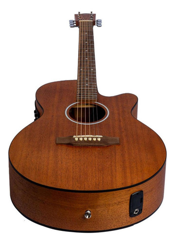 Guitarra Electroacustica Bamboo Ga-40 Mahogany Q Con Funda