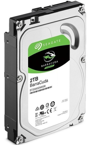 Disco duro interno Seagate Barracuda ST2000DM008 2TB plata