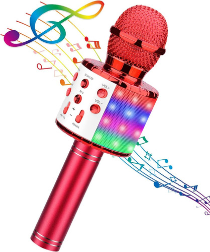 Micrófono Inalambrico Marca Bluefire /karaoke /rojo