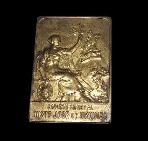 Medalla A Justo José De Urquiza Año 1920 Bronce - 640