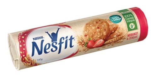 Imagem 3 de 7 de Biscoito Morango E Cereais Nesfit 160g