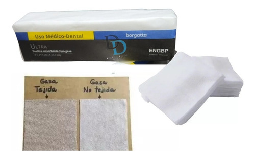Gasa normal Dental borgatta de 5cm x 5cm x 199u
