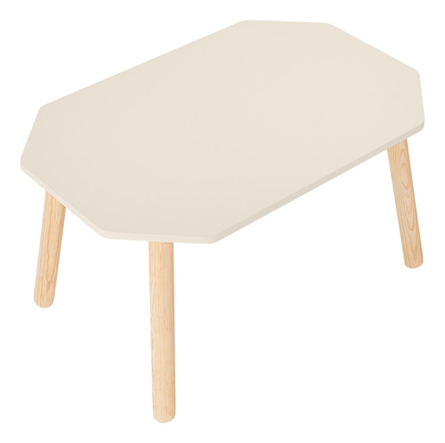 Mesa Infantil Con Dos Bancos Infantiles 7 Colores Beige