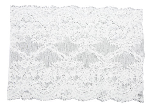 Cinta De Encaje, 23 Cm De Ancho, Suave, Elástica, Decorativa