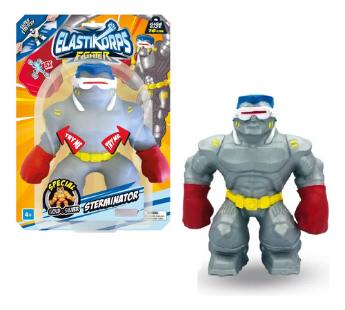 Muñeco Flexible Elastikorps Sterminator - Original Cicaboom