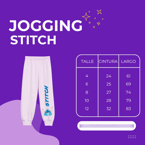 Conjunto Jogging Y Buzo Stitch Nueva Película 2025 Disney