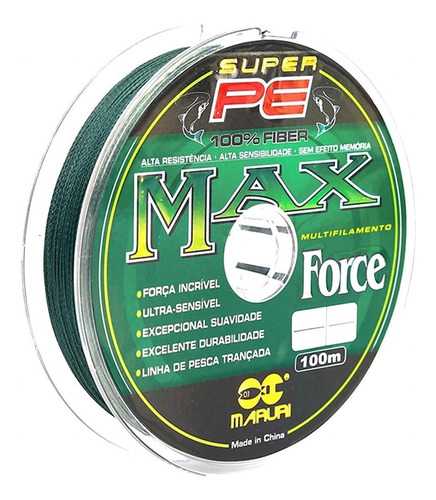 Imagem 2 de 5 de 200m Linha Multifilamento Maruri Max Force 0.26mm