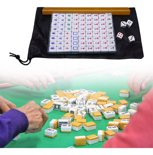 Juego De Mahjong Chino, Juego De Mesa De Viaje Mahjong De