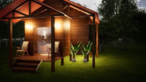 Imagem 5 de 6 de Projeto Arquitetônico Chalé 20m²