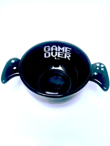 Bowl Play Negro Diseño Acabajo Game Over Jueguitos