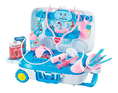 Carrito Maletin Kit Estuche Doctor Medico Juguete Didactico