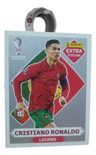 World Cup Qatar 2022 Sticker Panini Extra Plata Ronaldo 