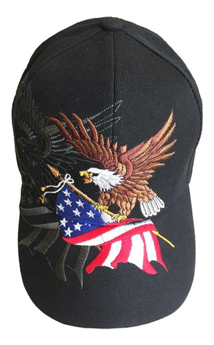 Patriotic American Eagle Y Gorra De Béisbol Con Bandera