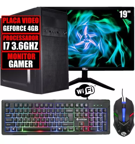 Pc Gamer Completo Barato - 4gb - Tela 19 - Wifi