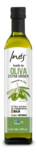 Aceite De Oliva Extra Virgen Inés 500ml Prensado En Frio