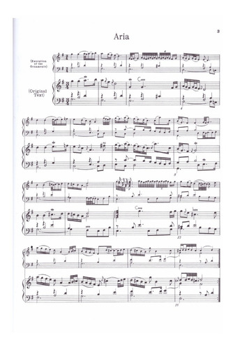 The Goldberg Variations Piano Or Harpsichord / Las Variacion