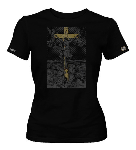 Camiseta Jesus Cruz Religiosa Dama Mujer Inp Dbo