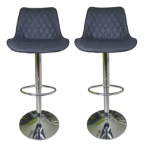 Comprar Combo De 2 Taburetes Banquetas Cocina Barra Bar Con Respaldo