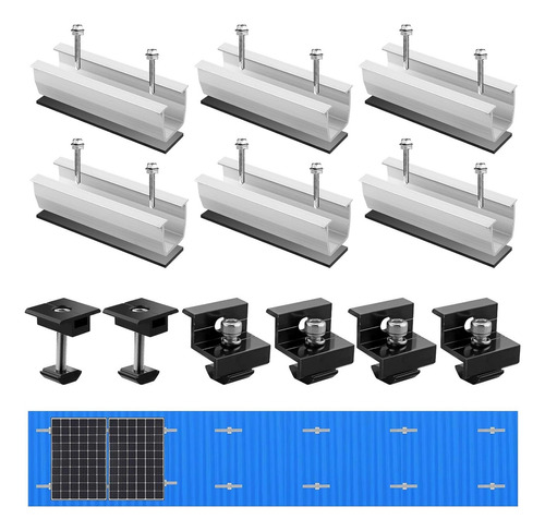 Kit De Montaje De Panel Solar, Juego De Montaje De Varill