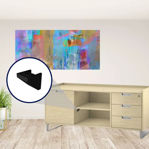 Soporte Entrepaño Ménsula De Plástico 50pz ***