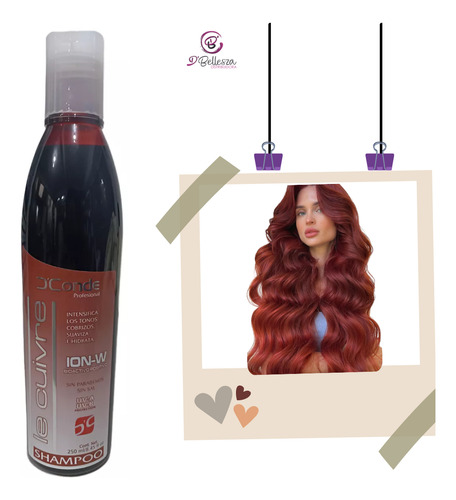 D Conde Shampoo Para Matizar Tonos Cobres Cuivre 250ml