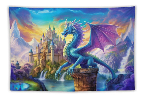 Anmogid Tapiz Dragon Para Colgar Pared Decoracion Estetica X