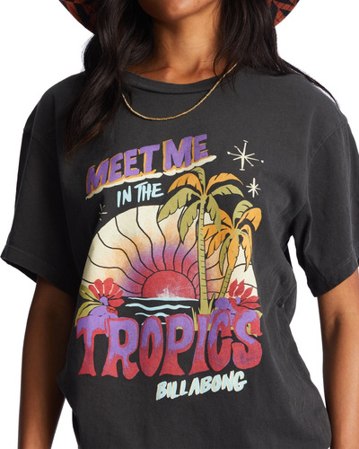 Remera Billabong In The Tropics Tee Mujer Oversize