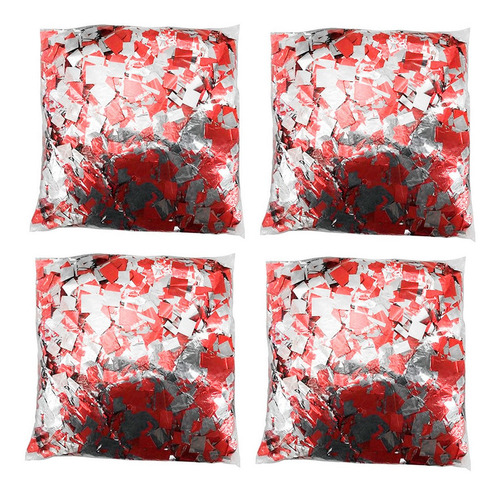 Imagem 1 de 8 de 4 Kg Papel Picado Chuva De Prata Vermelho Máquina Sky Paper