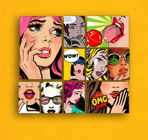 Poster Cuadro Cartel Aluminio Pop Art Decorativo Arte Pop
