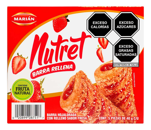 Barras Nutret Fresa 200g