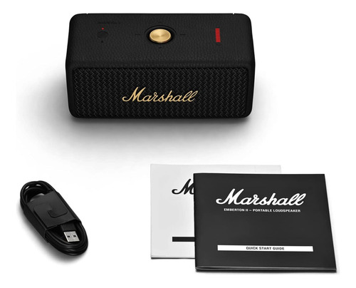 Altavoz Bluetooth Portatil Marshall Emberton Ii - Negro Y La