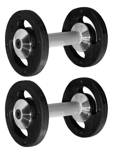 Kit De Dumbbells Injetados Montados (12kg A 30kg) + Suporte