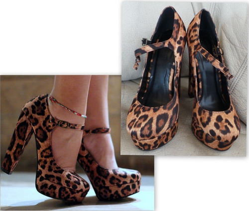 Zapatos Animal Print Mary Jane Plataforma Forever21 36