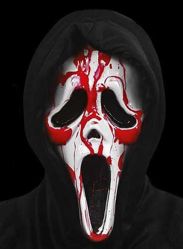 Máscara Halloween Scary Movie Fantasma Con Efecto Sangre