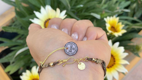 Pulsera Michely Tila Plata Oro Miyuki