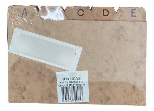 Indice Alfabético A-z 3x5 Delucas